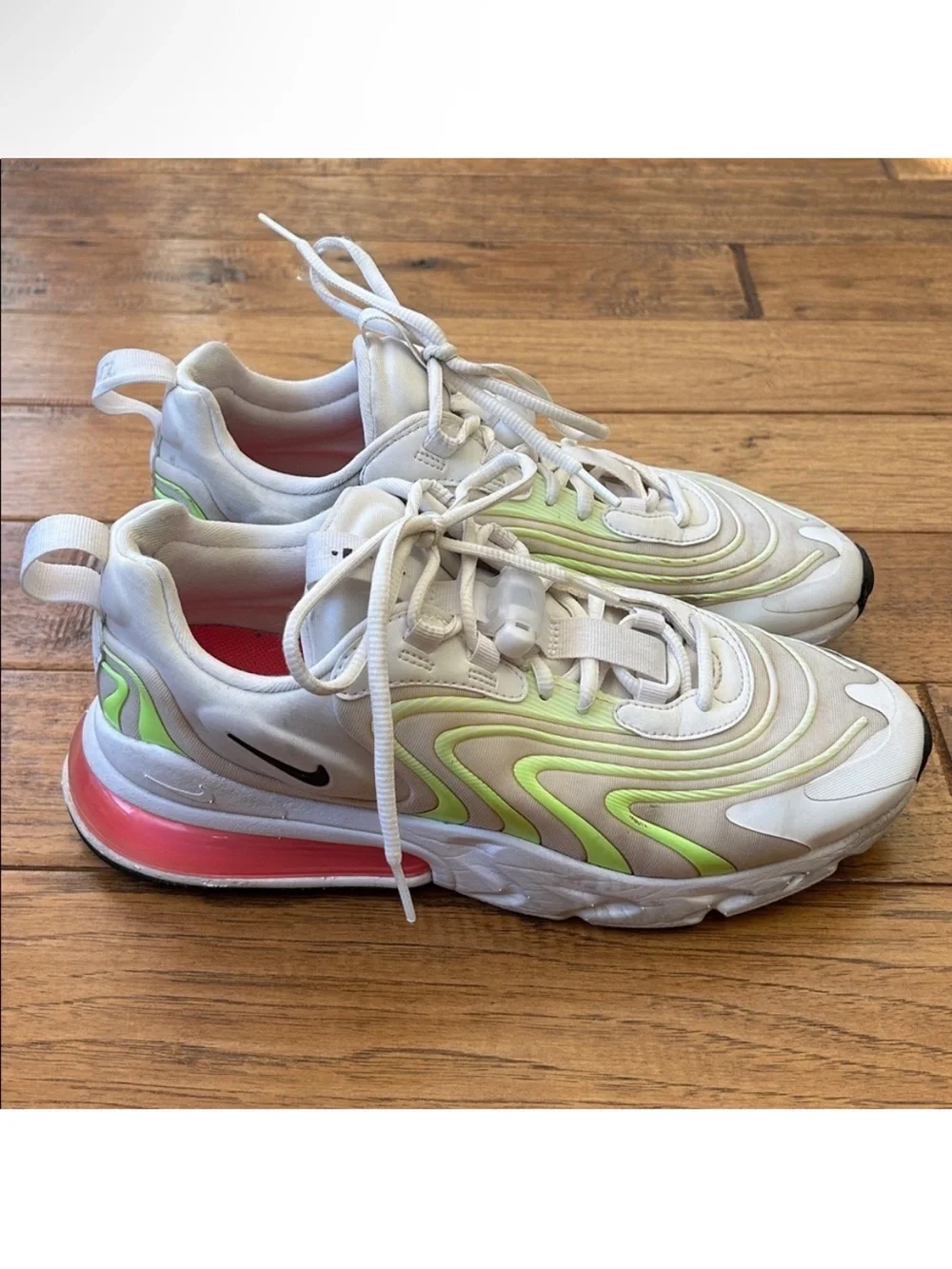 Nike Air Max 270 React ENG Watermelon Running Shoes Sneakers Womens Size 10.5